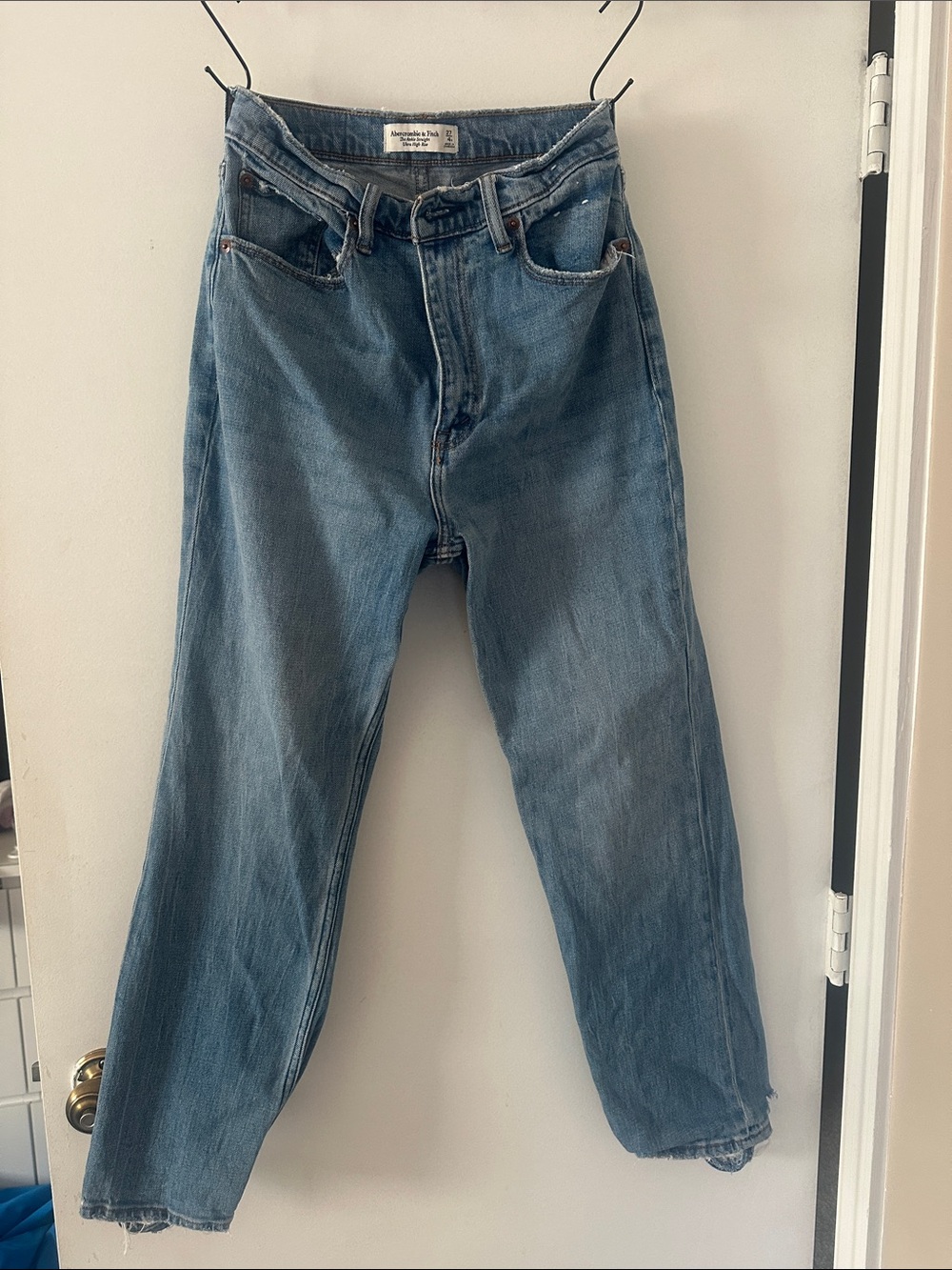 Abercrombie & Fitch the ankle straight ultra high-rise